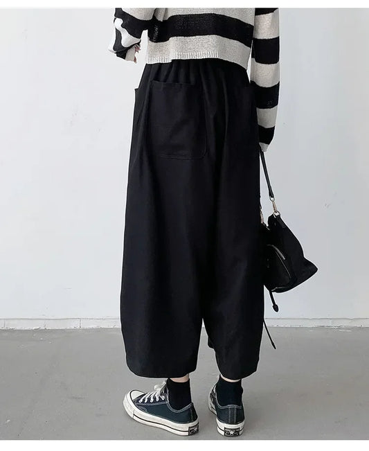 Damskie szerokie spodnie baggy