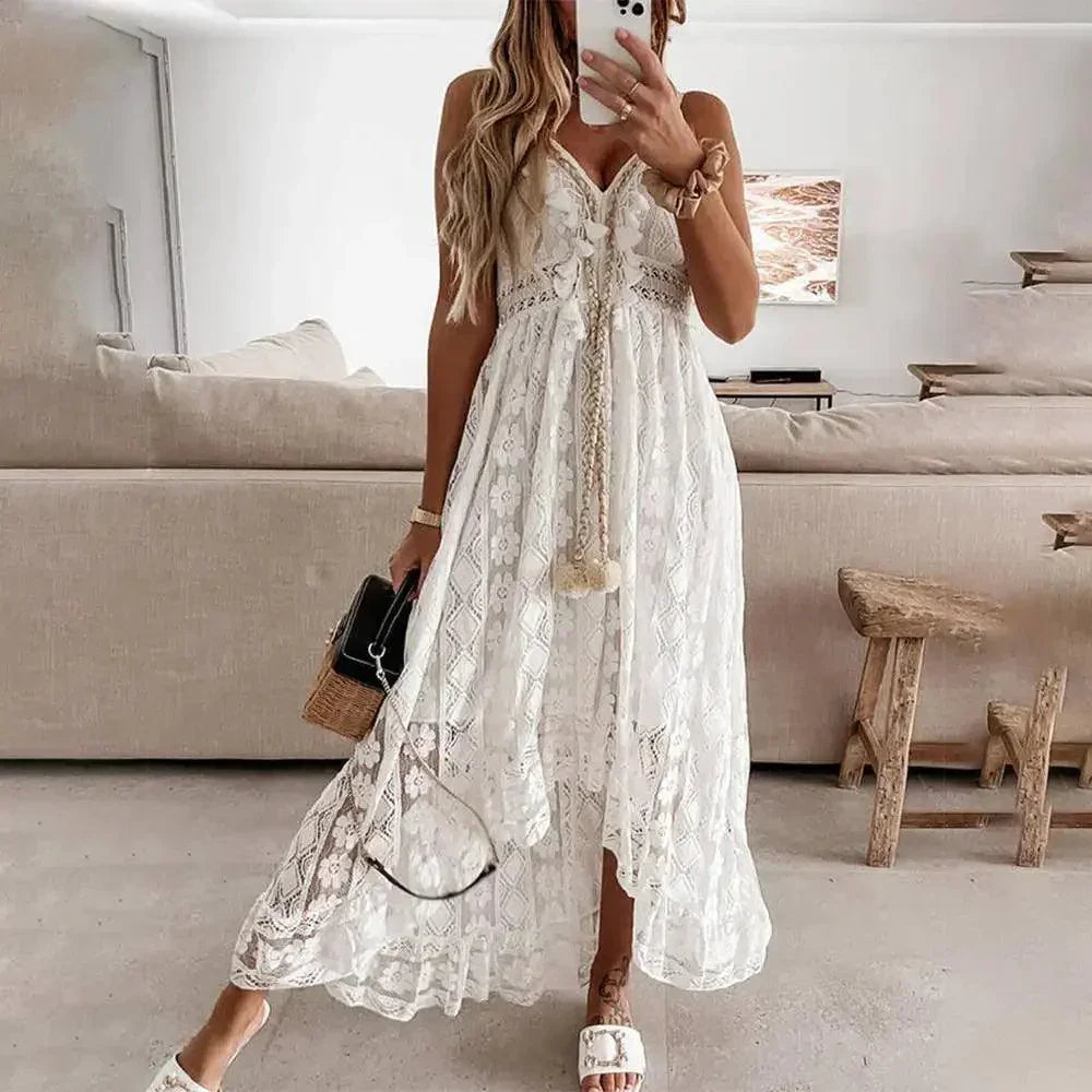Asymetryczna sukienka w stylu boho