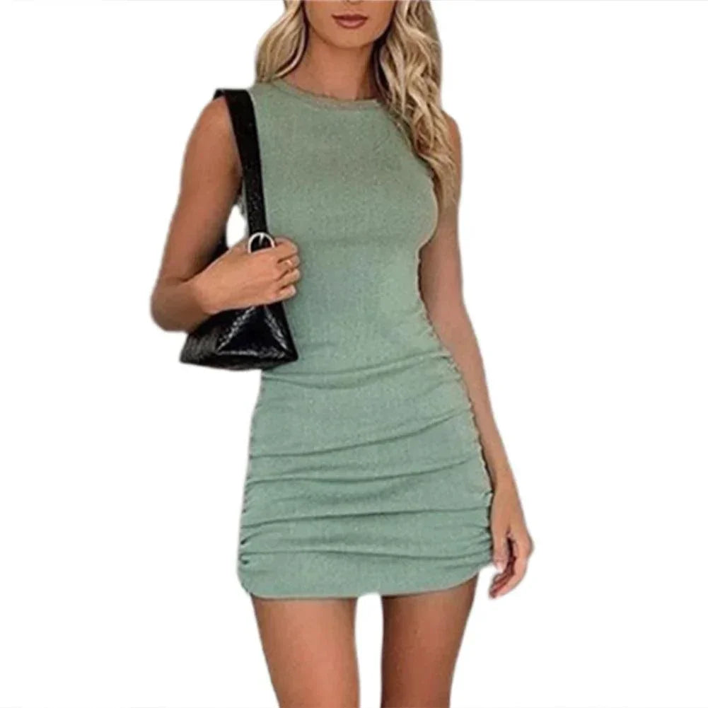 Bawełniana dopasowana sukienka