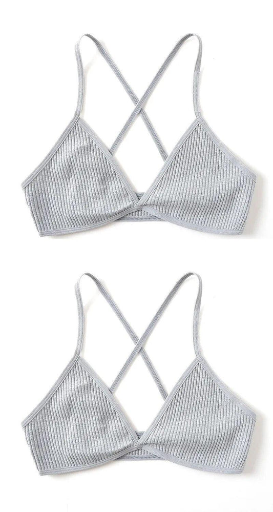 Biustonosz 2 szt. z trójkątnymi miseczkami