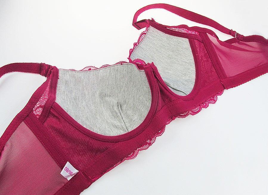 Biustonosz PLUS SIZE z ozdobną cyrkonią