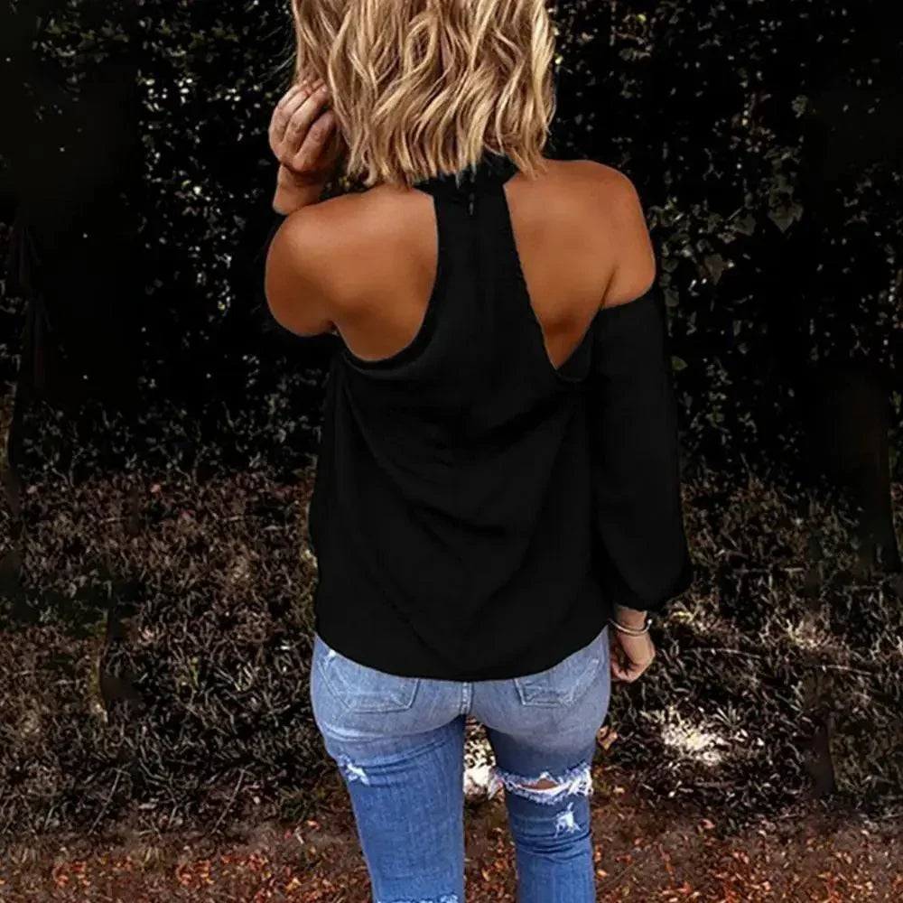 Bluzka damska cold shoulder - Zolaro.pl