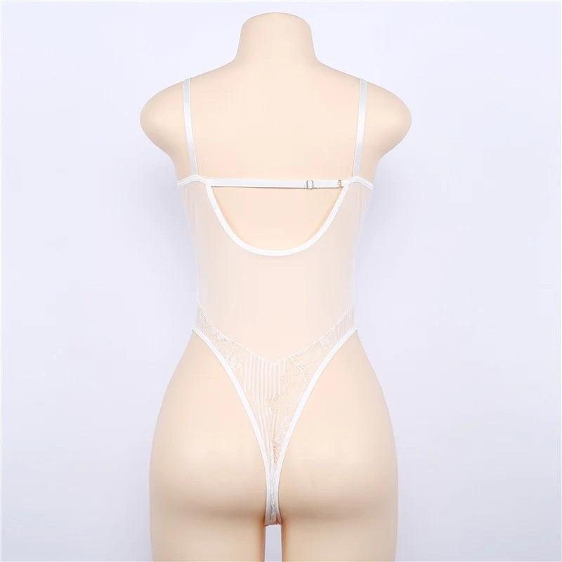 Body koronkowe transparentne