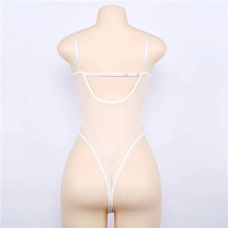 Body koronkowe transparentne