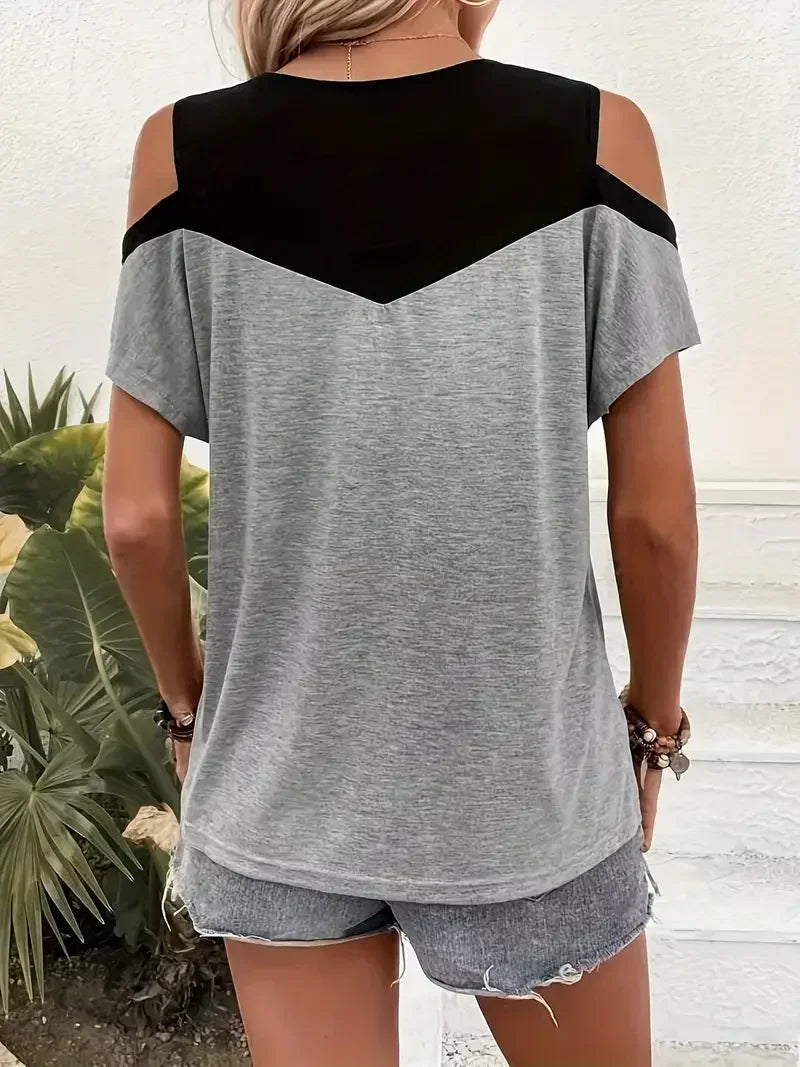 Damska bluzka z odkrytymi ramionami