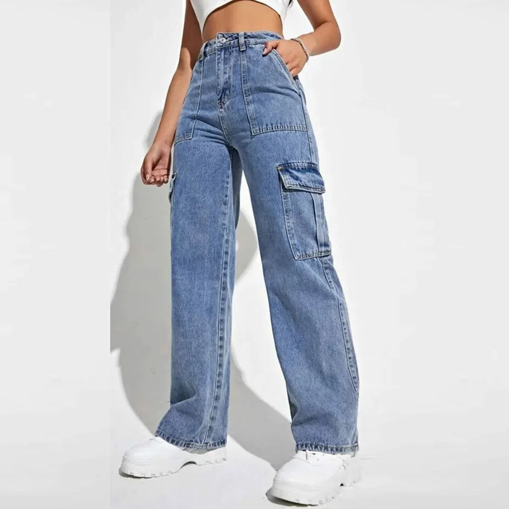 Damskie jeansy w stylu bojówek - Zolaro.pl
