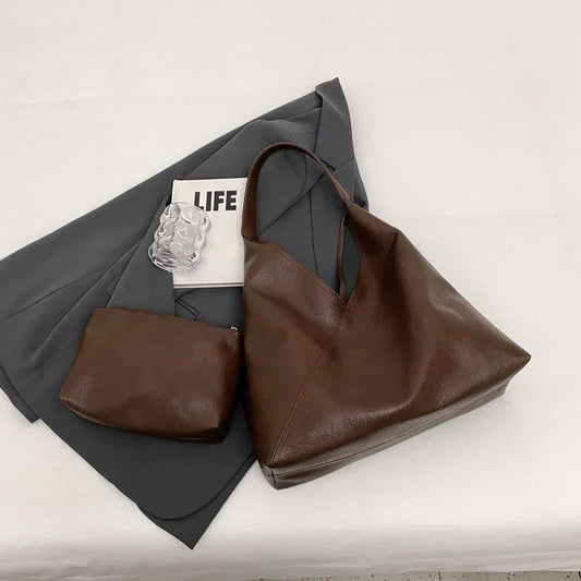 Duża skórzana torba na ramię