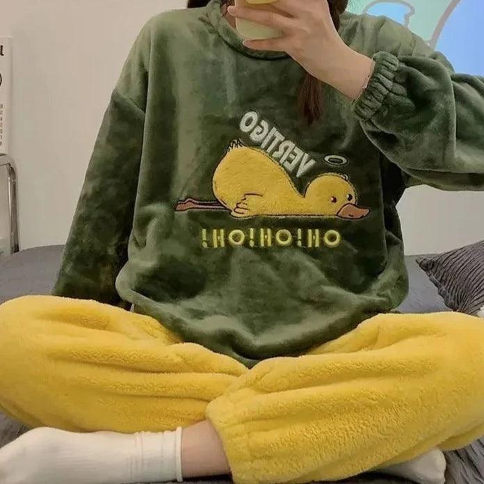 Dwuczęściowa piżama w urocze wzory