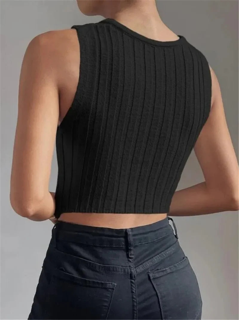 Elegancki krótki top damski