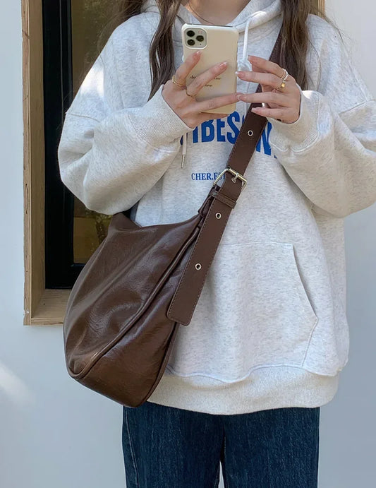 Klasyczna skórzana torba crossbody