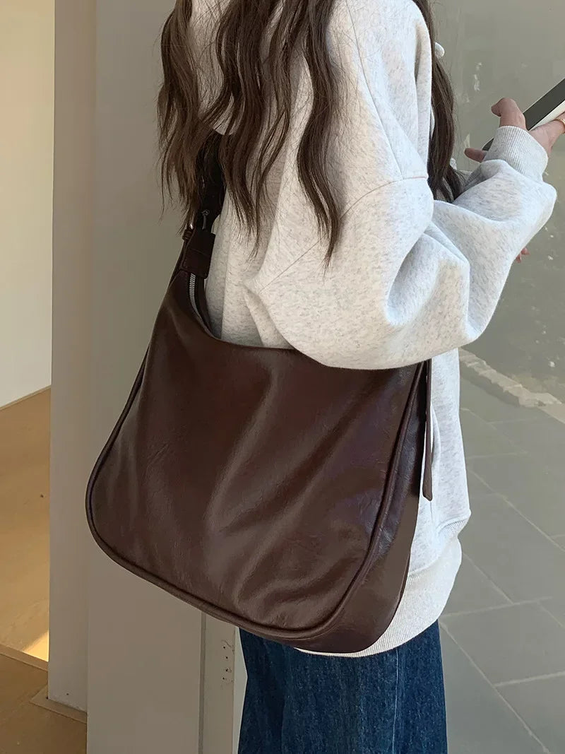 Klasyczna skórzana torba crossbody