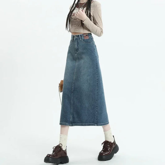 Klasyczna spódnica midi jeans