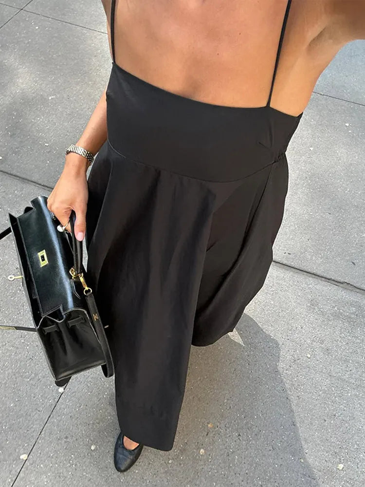 Klasyczna sukienka maxi na ramiączkach