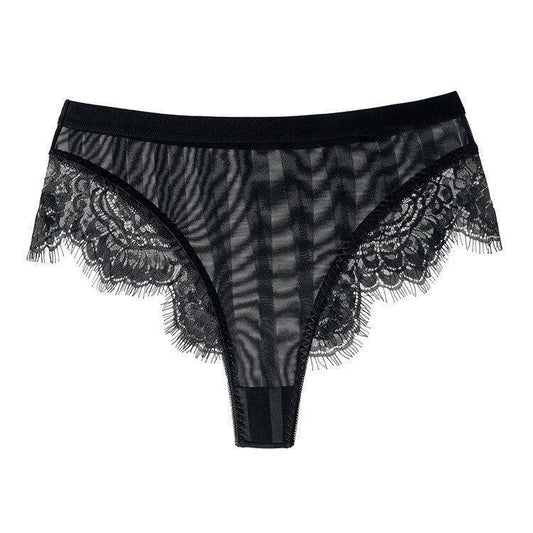 Koronkowe majtki z wysokim stanem