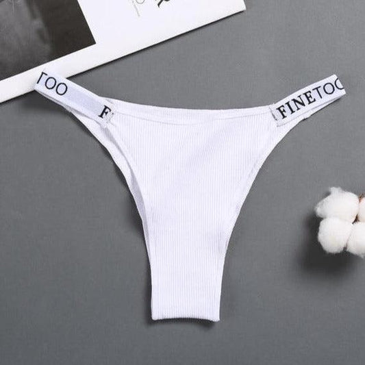 Majtki tanga z wysokim stanem