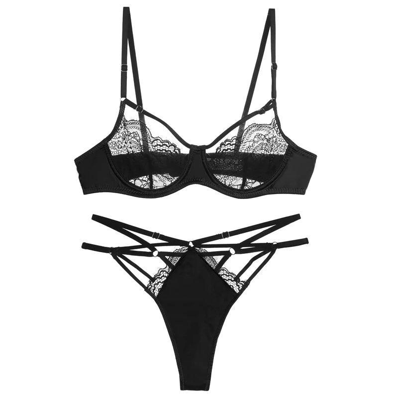 Paseczkowy komplet bielizny