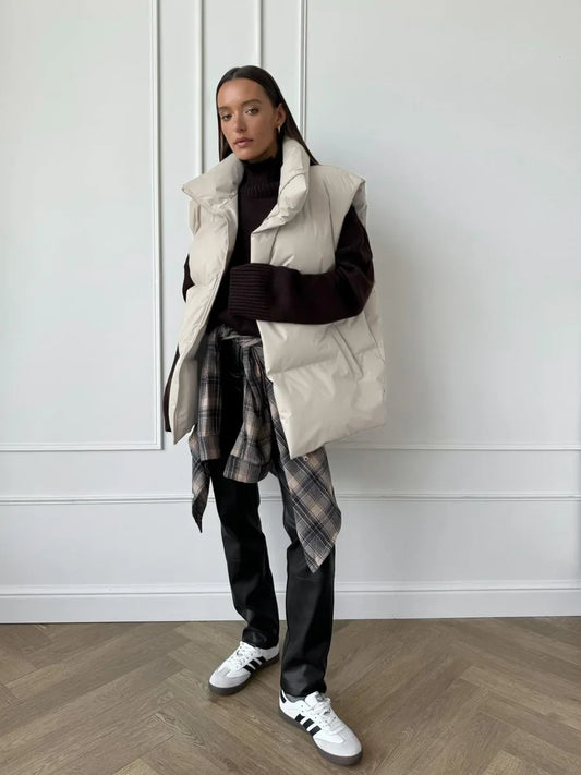 Puchowa kamizelka damska