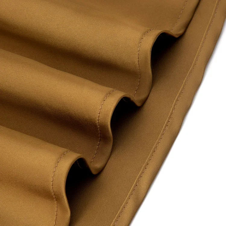 Satynowa spódnica mini z wiązaniem