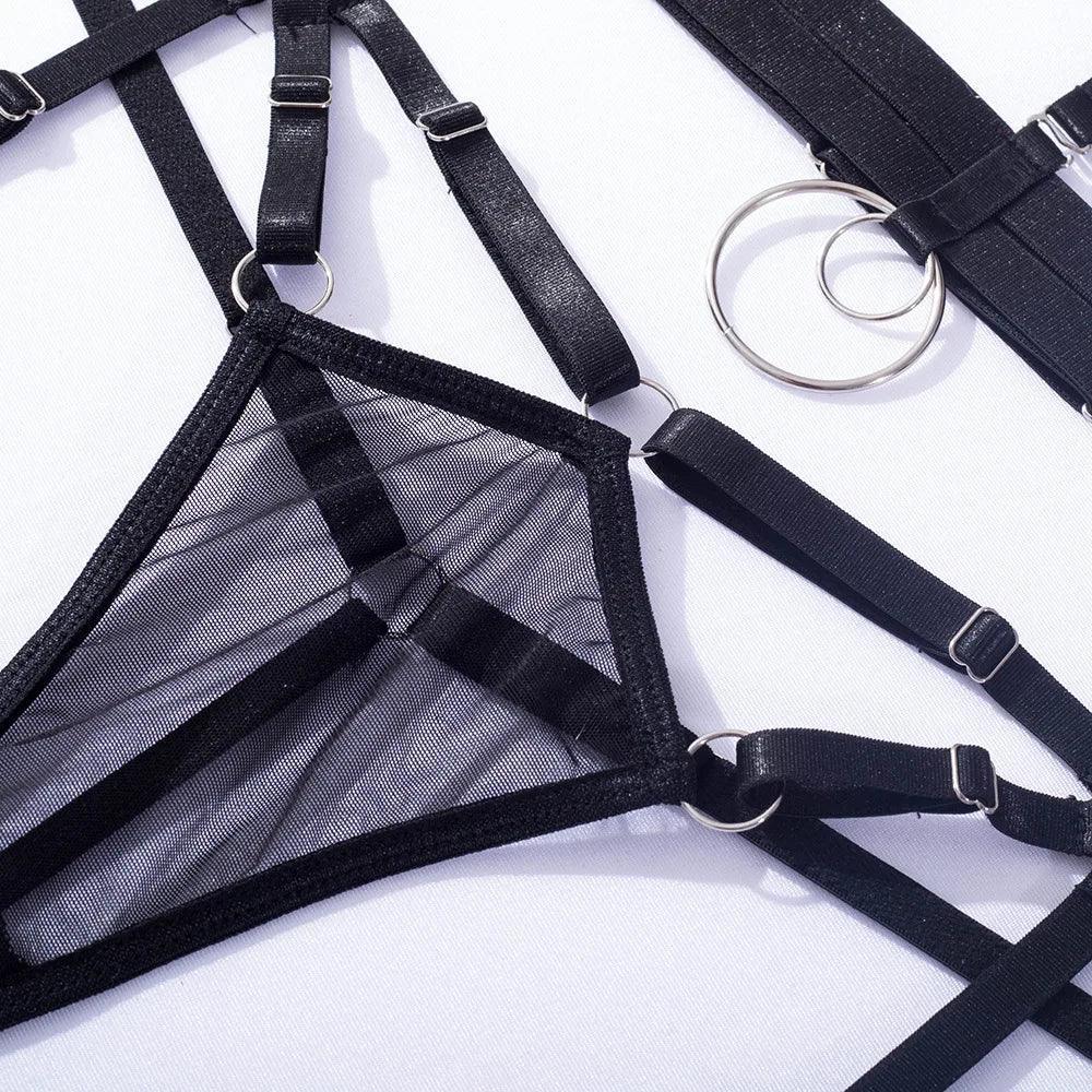 Siateczkowy komplet bielizny