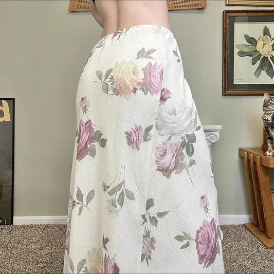 Spódnica maxi w kwiaty