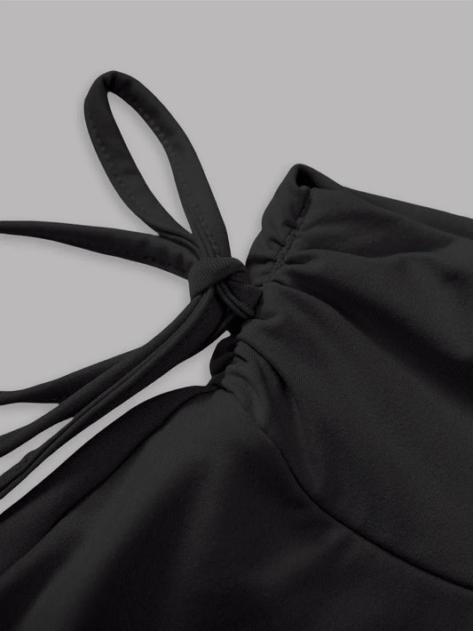 Spódniczka mini z ozdobnymi falbanami