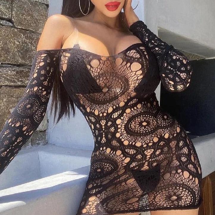 Sukienka bodystocking