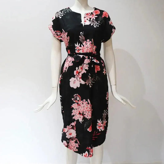 Sukienka midi we wzory