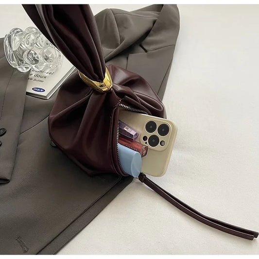 Torba worek ze złotym elementem