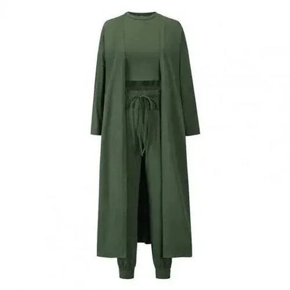 3-częściowy komplet odzieży domowej z kardiganem