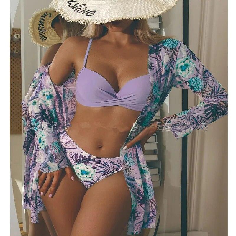 3-częściowy zestaw bikini - Zolaro.pl