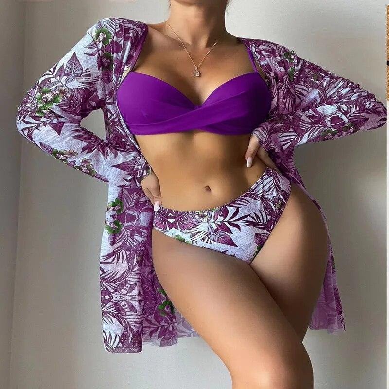 3-częściowy zestaw bikini - Zolaro.pl