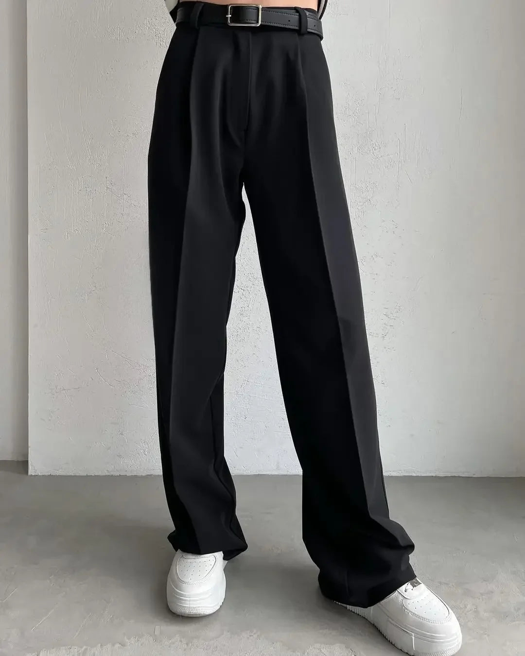 Eleganckie damskie proste spodnie