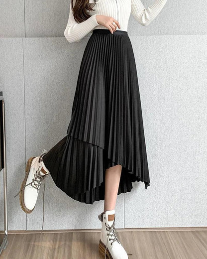 Asymetryczna spódnica midi