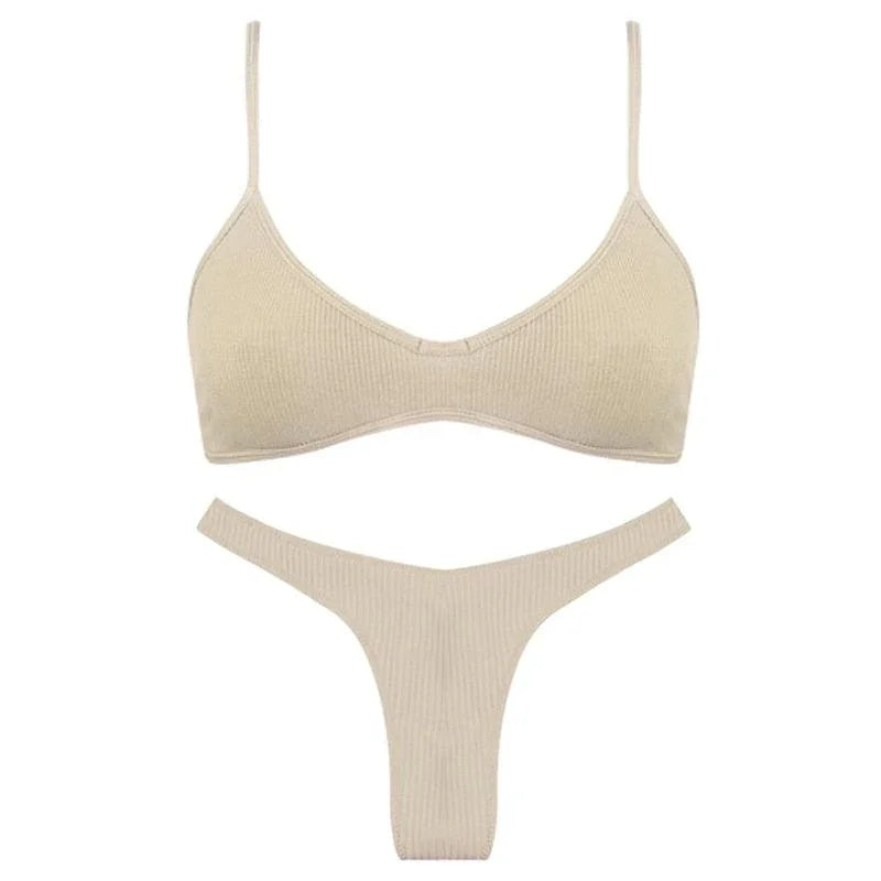 Bawełniany komplet bielizny jednokolorowy