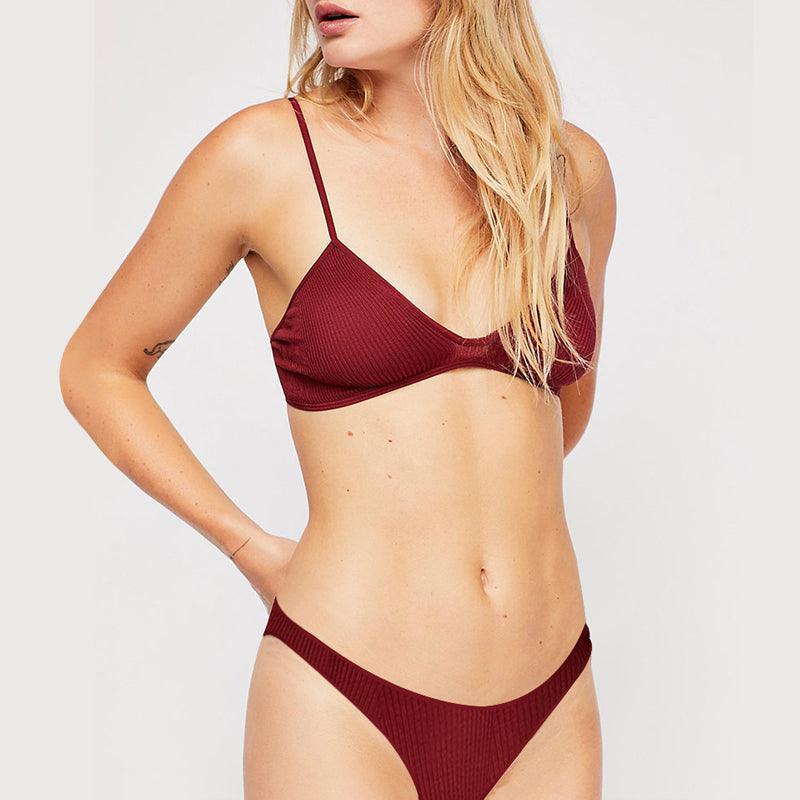 Bawełniany komplet bielizny jednokolorowy