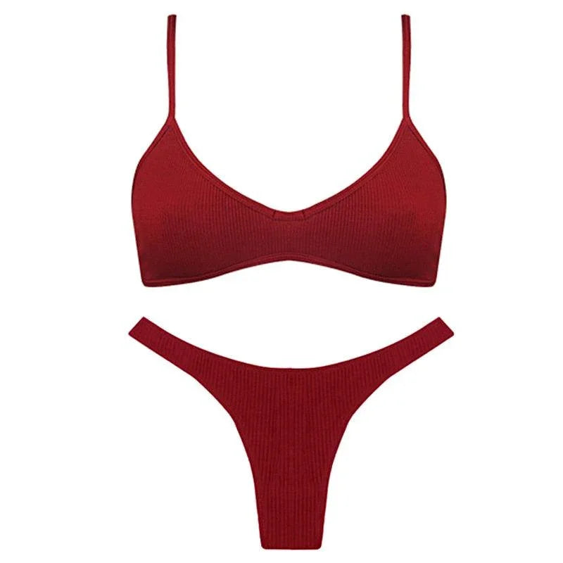 Bawełniany komplet bielizny jednokolorowy