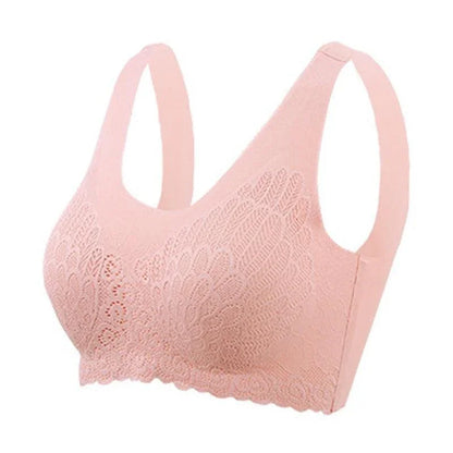 Bezszwowy biustonosz z ozdobnym tłoczeniem