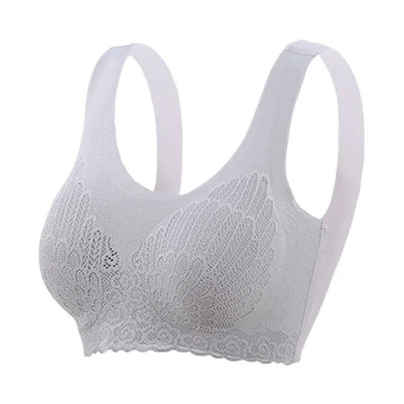 Bezszwowy biustonosz z ozdobnym tłoczeniem