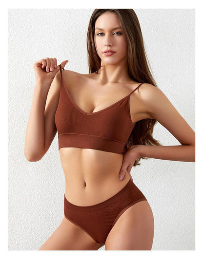 Bezszwowy komplet bielizny sportowej