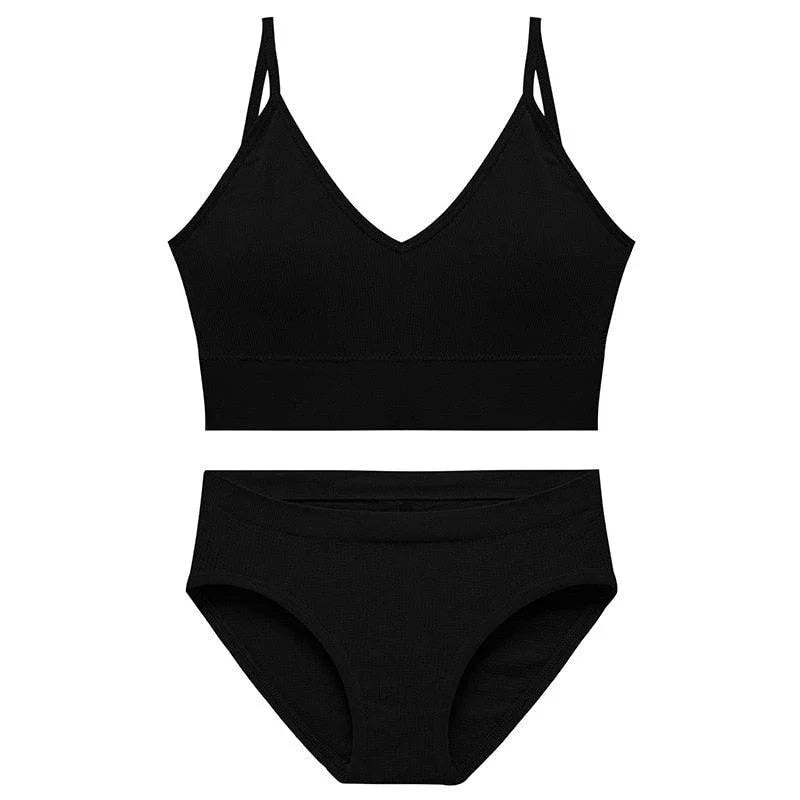 Bezszwowy komplet bielizny sportowej