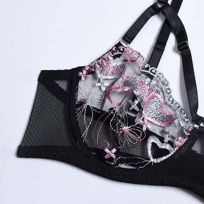 Biało-czarny zestaw bielizny wieczorowej