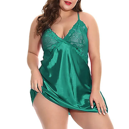 Bielizna nocna z koronkowym wykończeniem