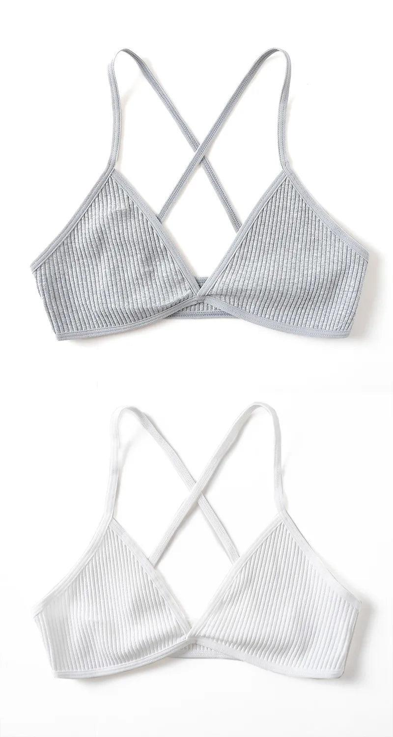 Biustonosz 2 szt. z trójkątnymi miseczkami