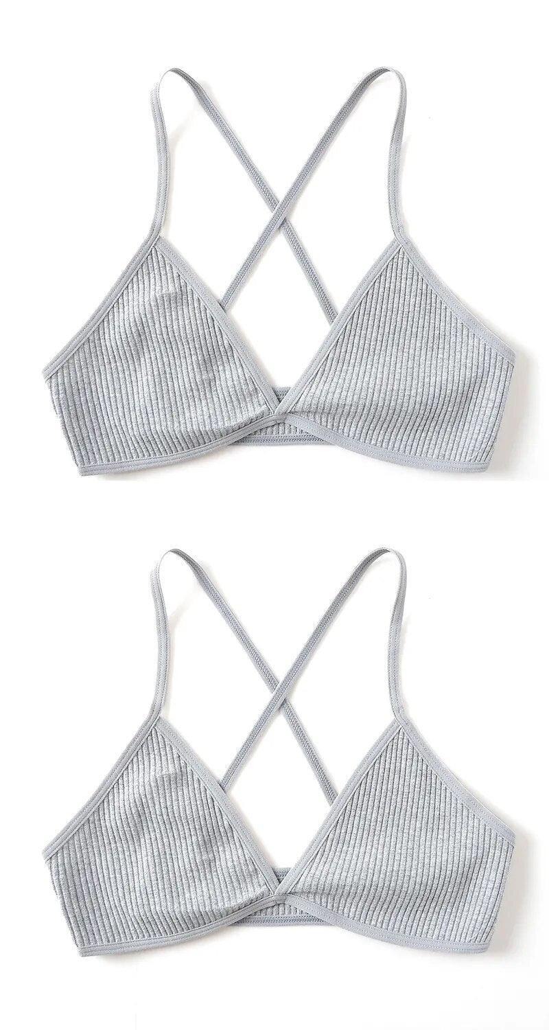 Biustonosz 2 szt. z trójkątnymi miseczkami