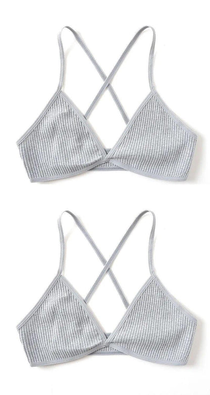 Biustonosz 2 szt. z trójkątnymi miseczkami