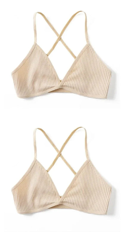 Biustonosz 2 szt. z trójkątnymi miseczkami