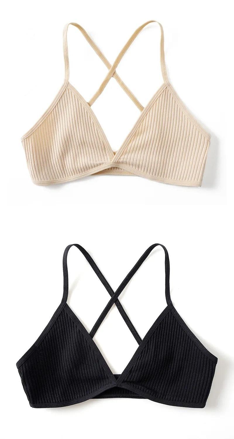 Biustonosz 2 szt. z trójkątnymi miseczkami