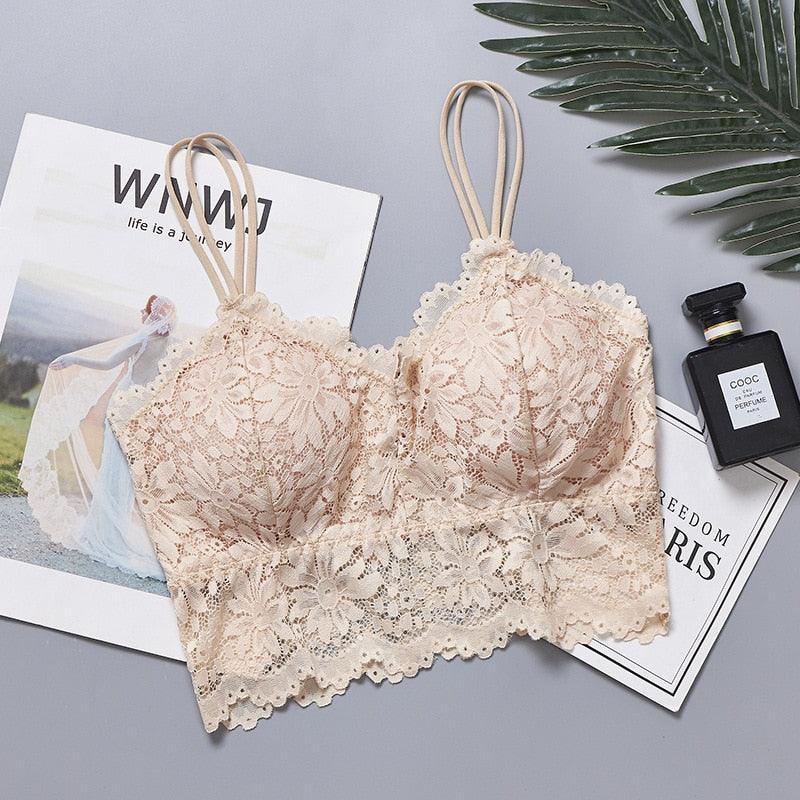 Biustonosz koronkowy typu braletka