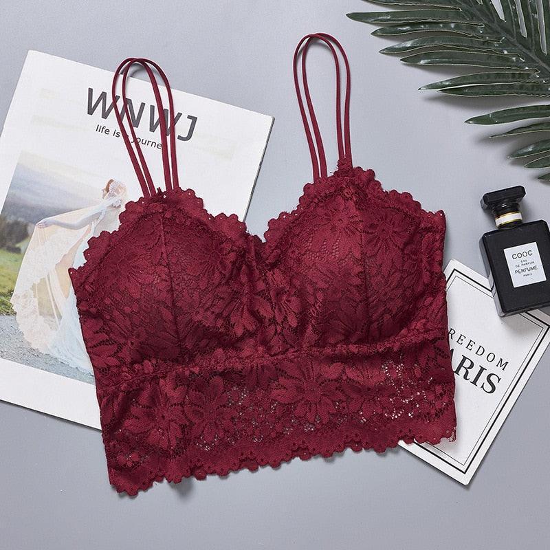 Biustonosz koronkowy typu braletka