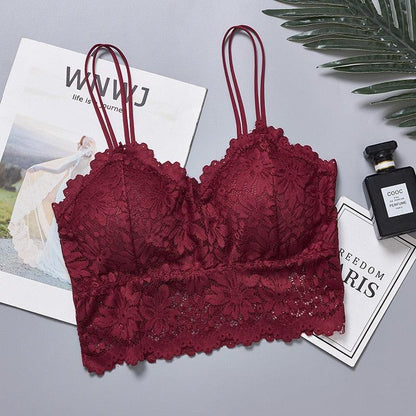 Biustonosz koronkowy typu braletka